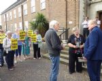 Save Boddan Lodge Over 60s Club protest at Salford Civic Centre